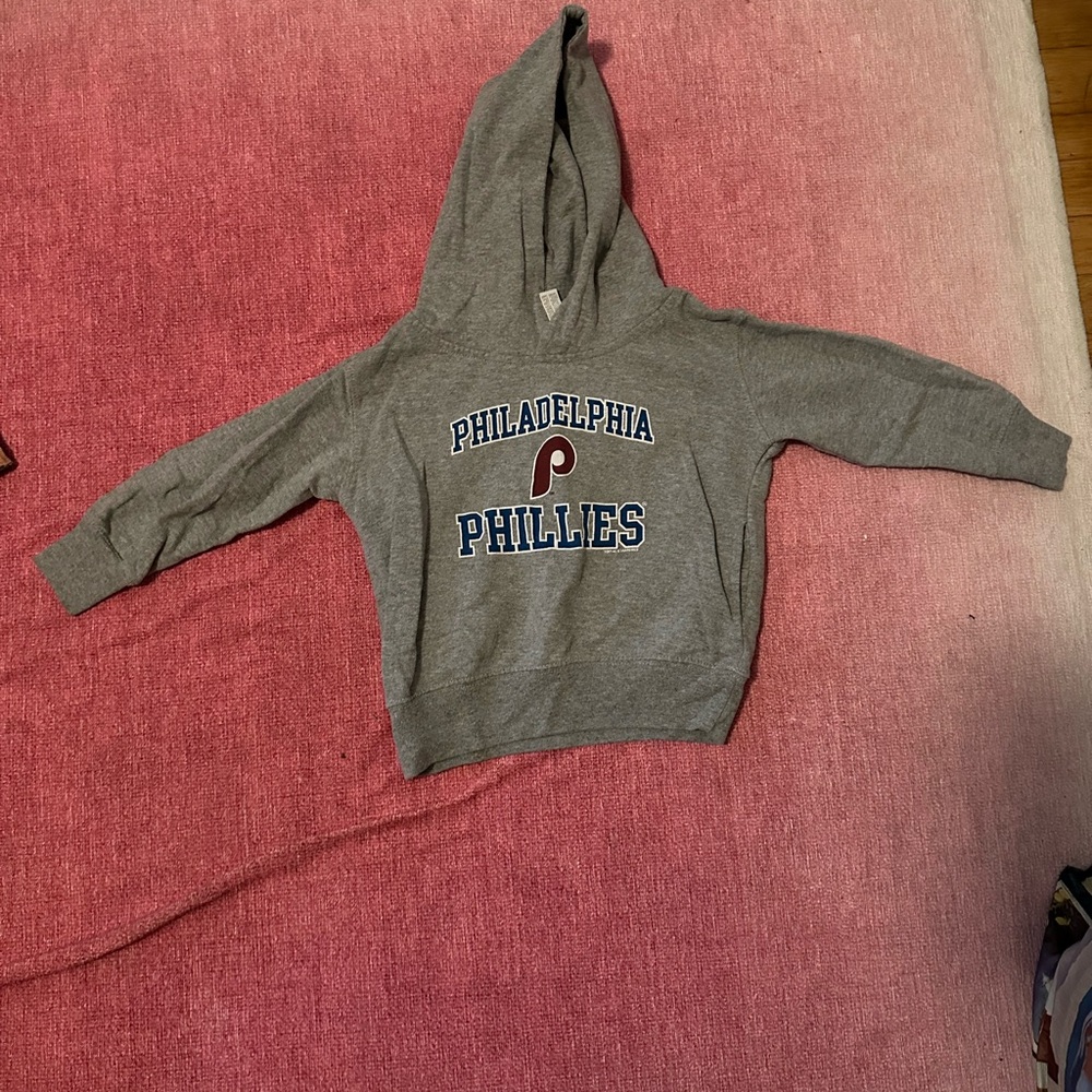 Rabbit Skins Gray Philadelphia Phillies Kids Hoodie